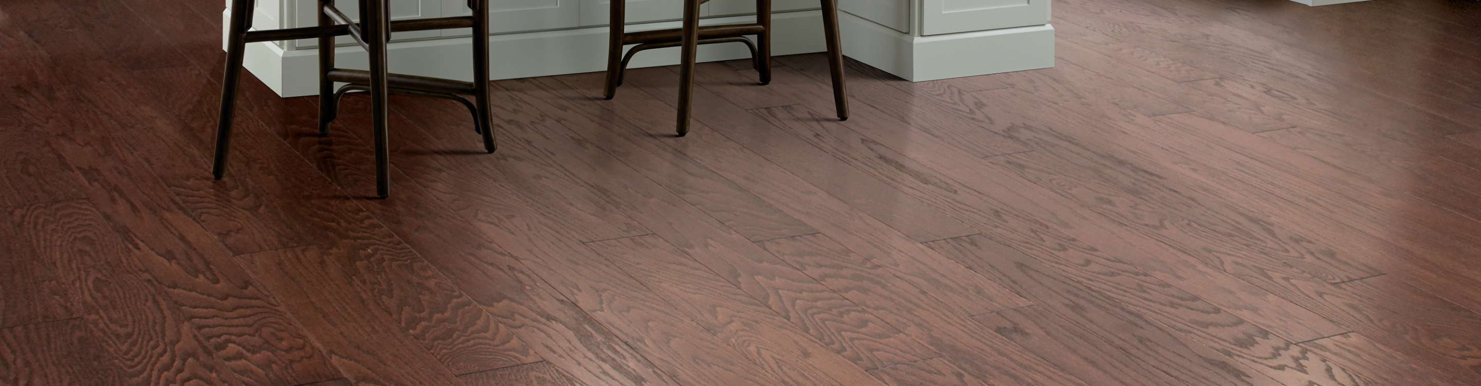 Dark Hardwood Flooring in Kitchen